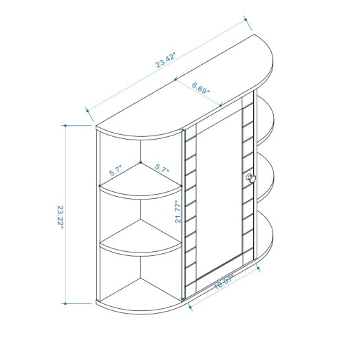 MirrorNest Storage Cabinet