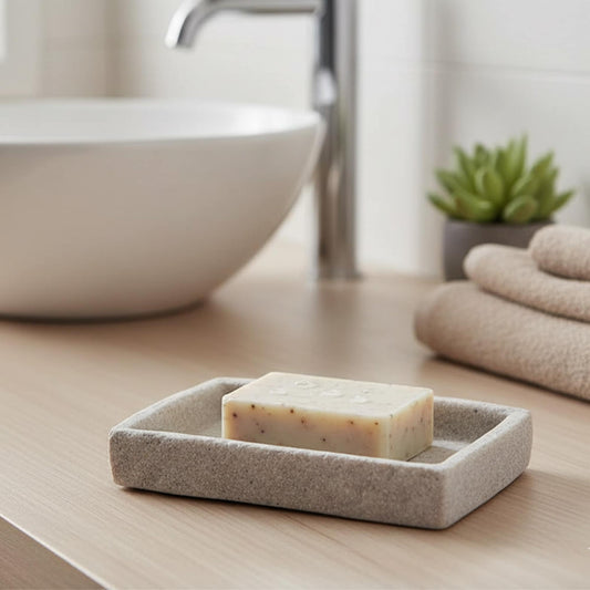 Collection Stone Effect Bath Accessory Set-4 Pieces