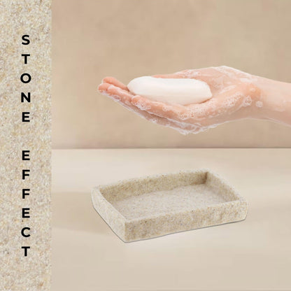 Collection Stone Effect Bath Accessory Set-4 Pieces