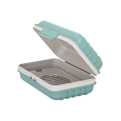 1PC Bathroom Soap Dish with Lid Home Plastic Soap Box Keeps Soap Dry Soap Dish Travel Essentials Soap Dish Soap Tray Holder