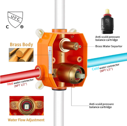 Shower System Shower Mixer Combo