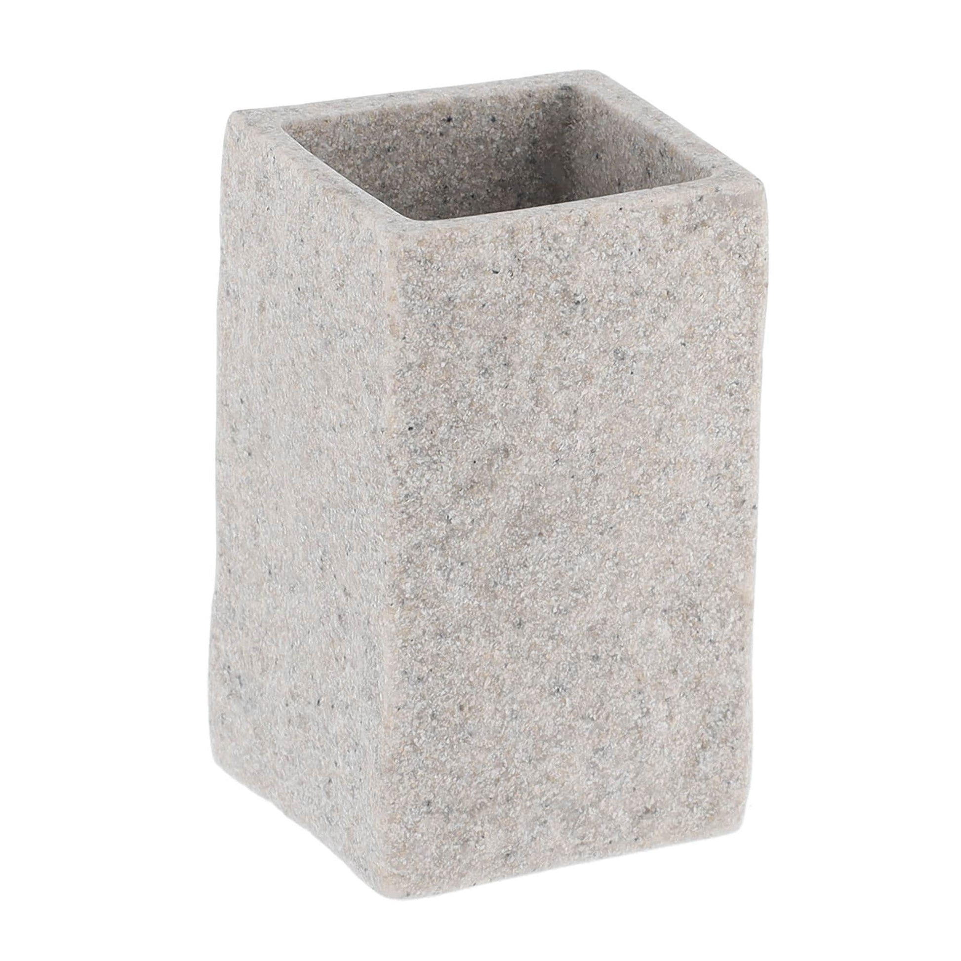 Collection Stone Effect Bath Accessory Set-4 Pieces