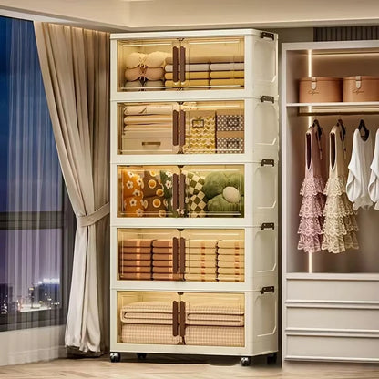 Foldable Storage Cabinet-Dark