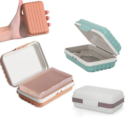 1PC Bathroom Soap Dish with Lid Home Plastic Soap Box Keeps Soap Dry Soap Dish Travel Essentials Soap Dish Soap Tray Holder