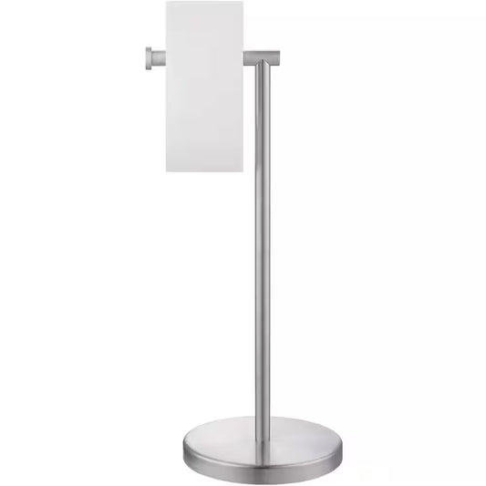 Freestanding Toilet Paper Holder in Brushed Finish