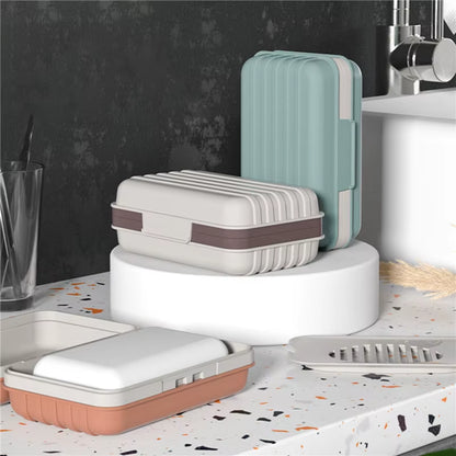 1PC Bathroom Soap Dish with Lid Home Plastic Soap Box Keeps Soap Dry Soap Dish Travel Essentials Soap Dish Soap Tray Holder