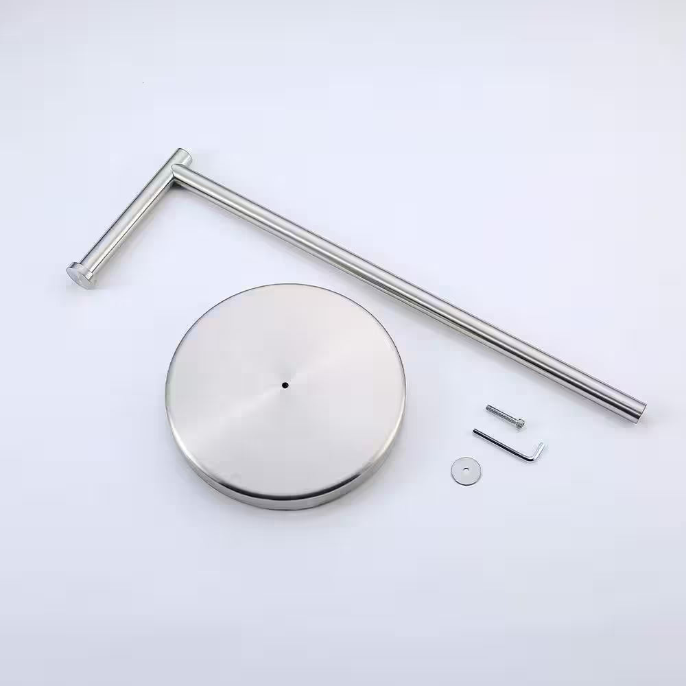 Freestanding Toilet Paper Holder in Brushed Finish