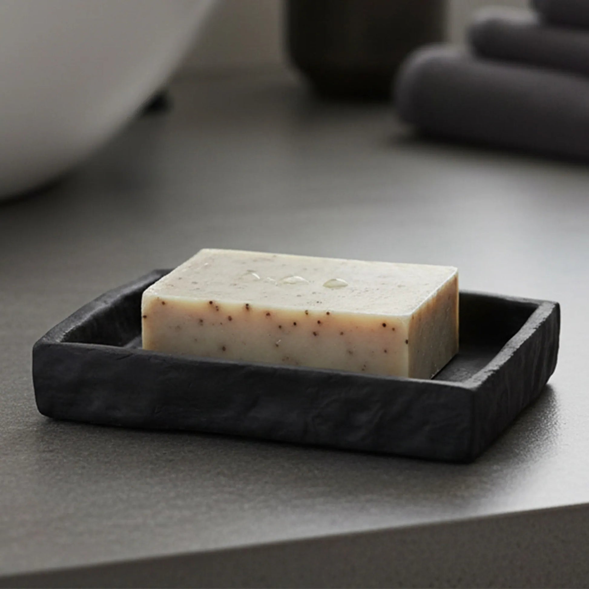 Collection Stone Effect Bath Accessory Set-4 Pieces