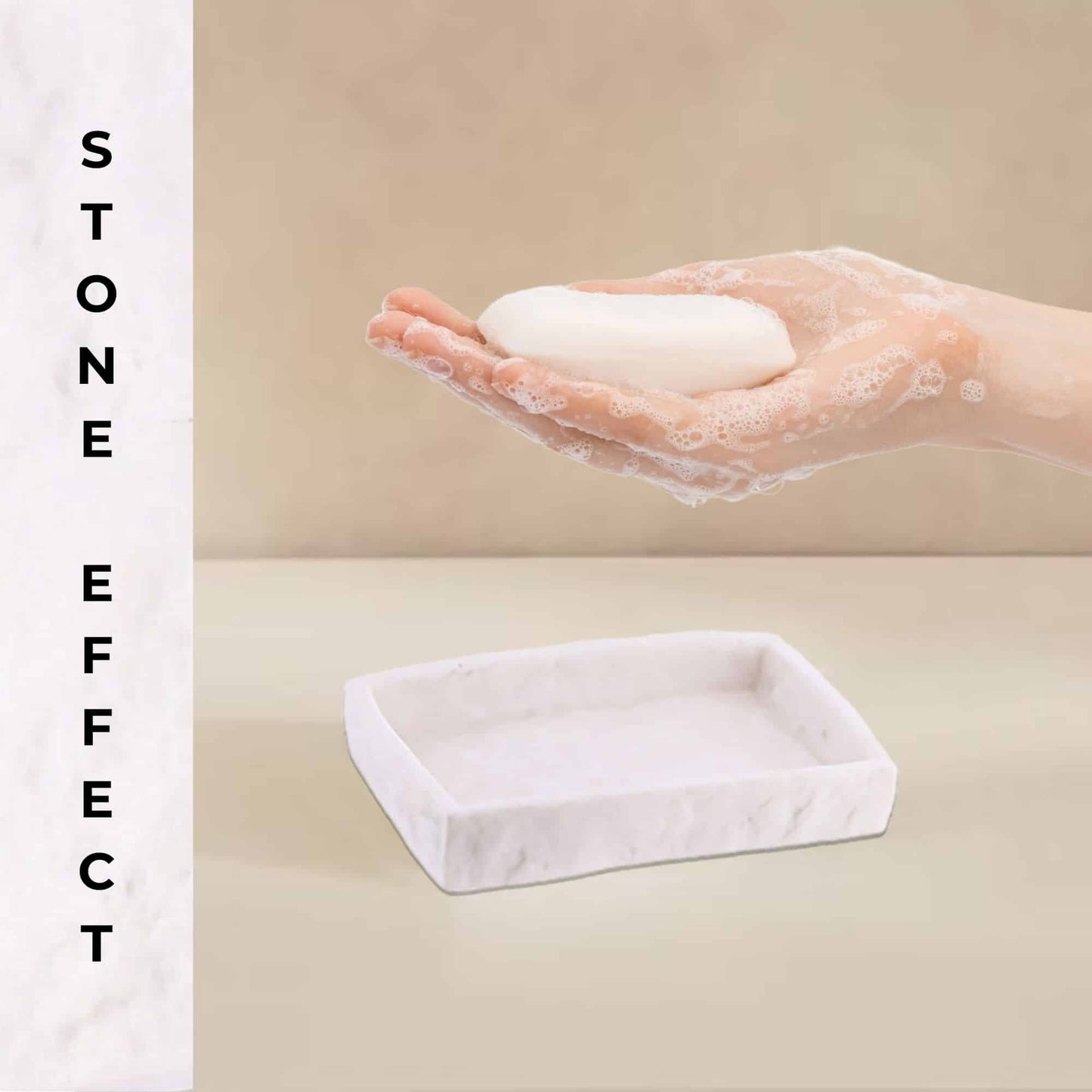 Collection Stone Effect Bath Accessory Set-4 Pieces