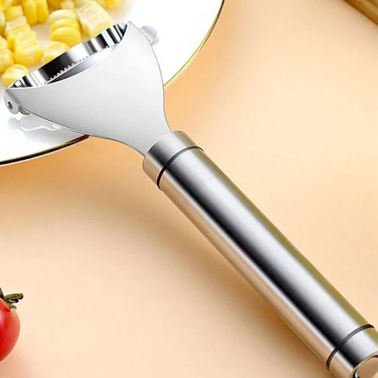 1X-2X Corn Cob Peeler Stainless Steel Thresher Stripper Remover Kitchen Cut Tool
