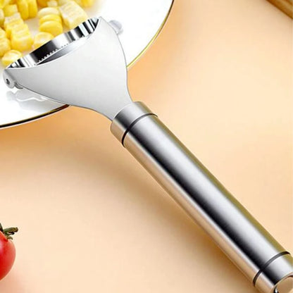 1X-2X Corn Cob Peeler Stainless Steel Thresher Stripper Remover Kitchen Cut Tool