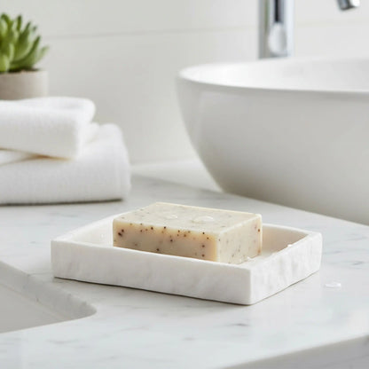 Collection Stone Effect Bath Accessory Set-4 Pieces