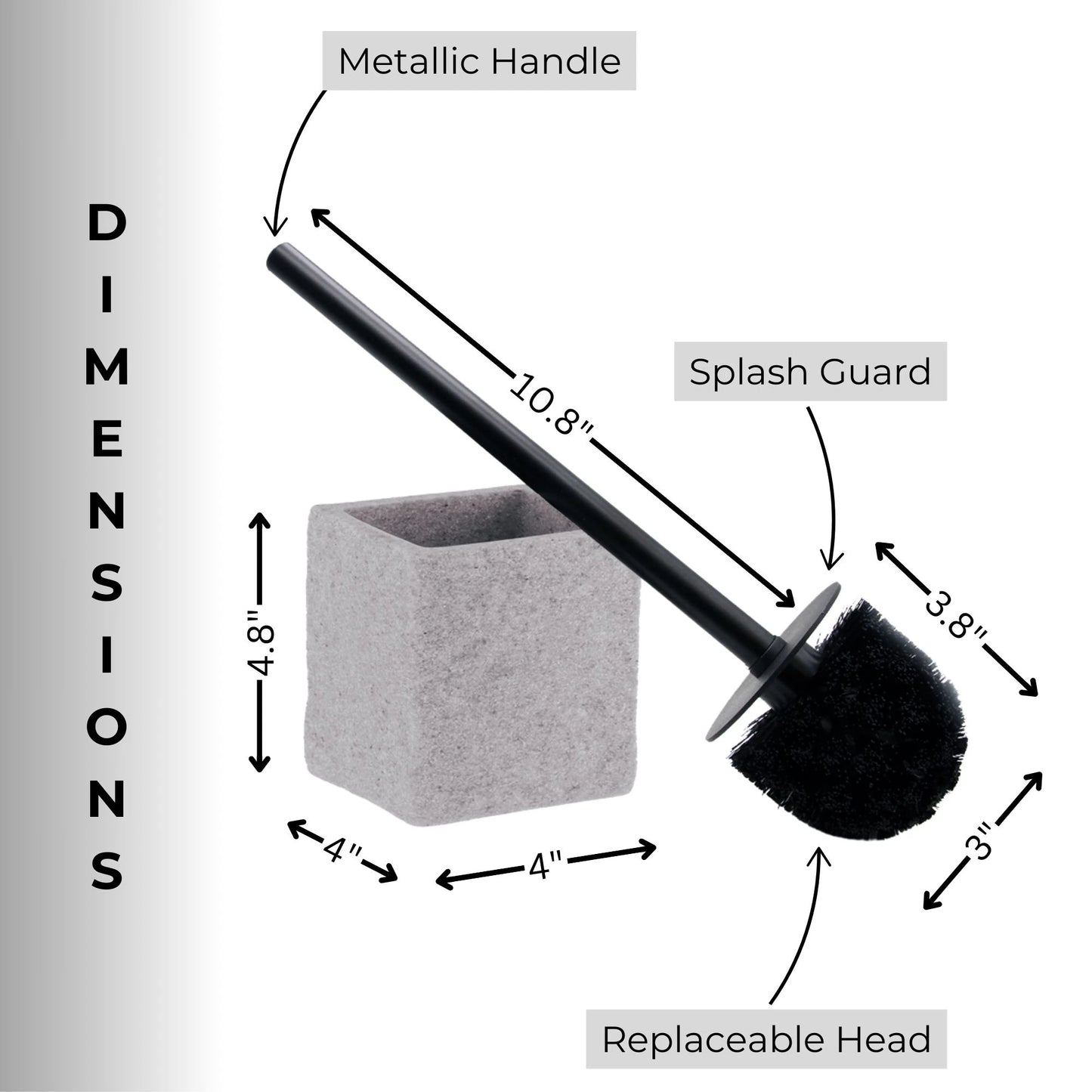 Collection Stone Effect Bath Accessory Set-4 Pieces