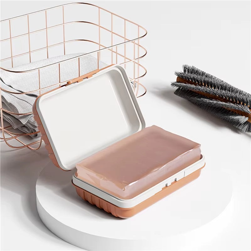 1PC Bathroom Soap Dish with Lid Home Plastic Soap Box Keeps Soap Dry Soap Dish Travel Essentials Soap Dish Soap Tray Holder