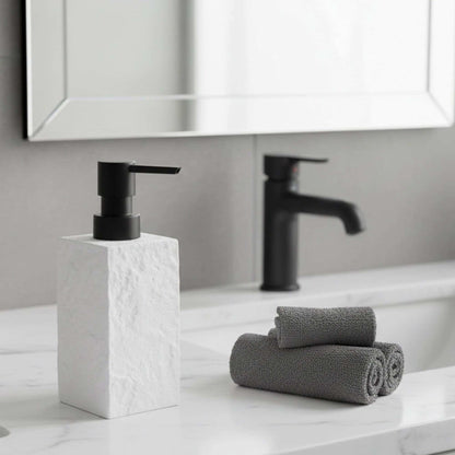 Collection Stone Effect Bath Accessory Set-4 Pieces
