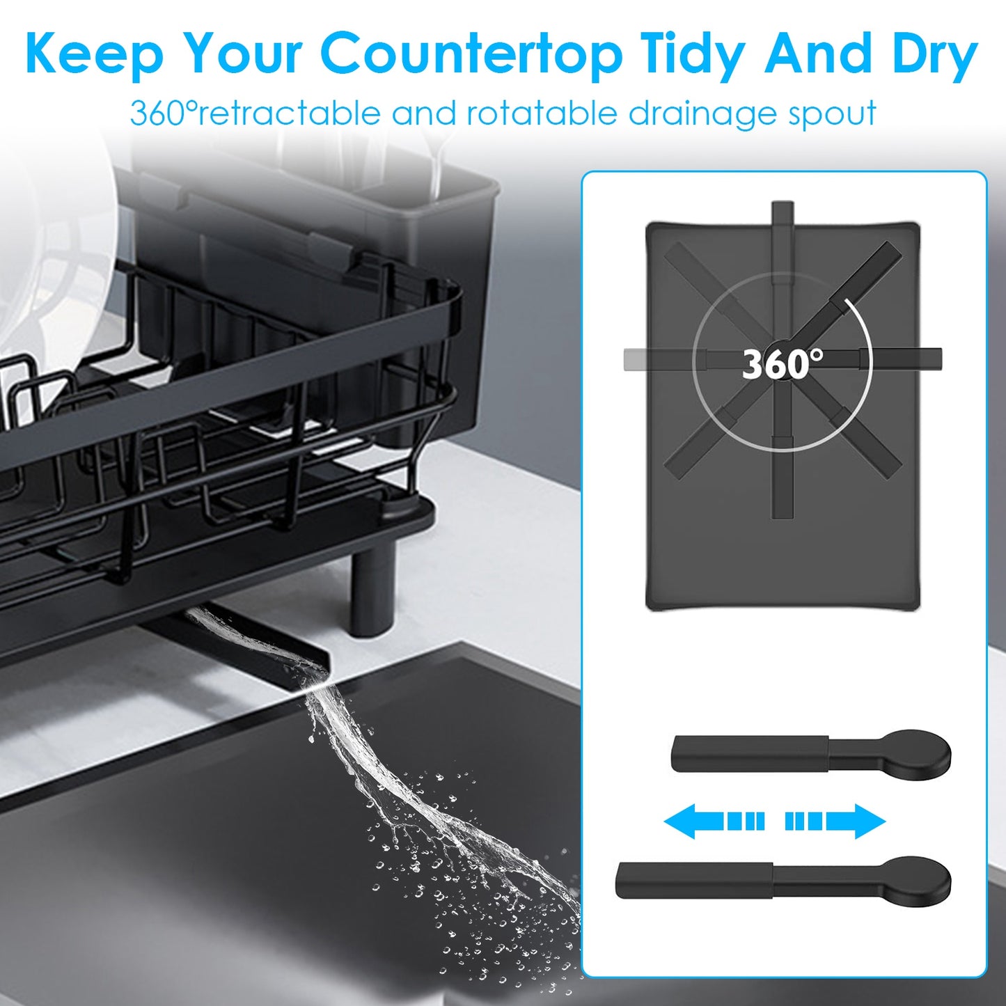 AquaDrain Dish Organizer