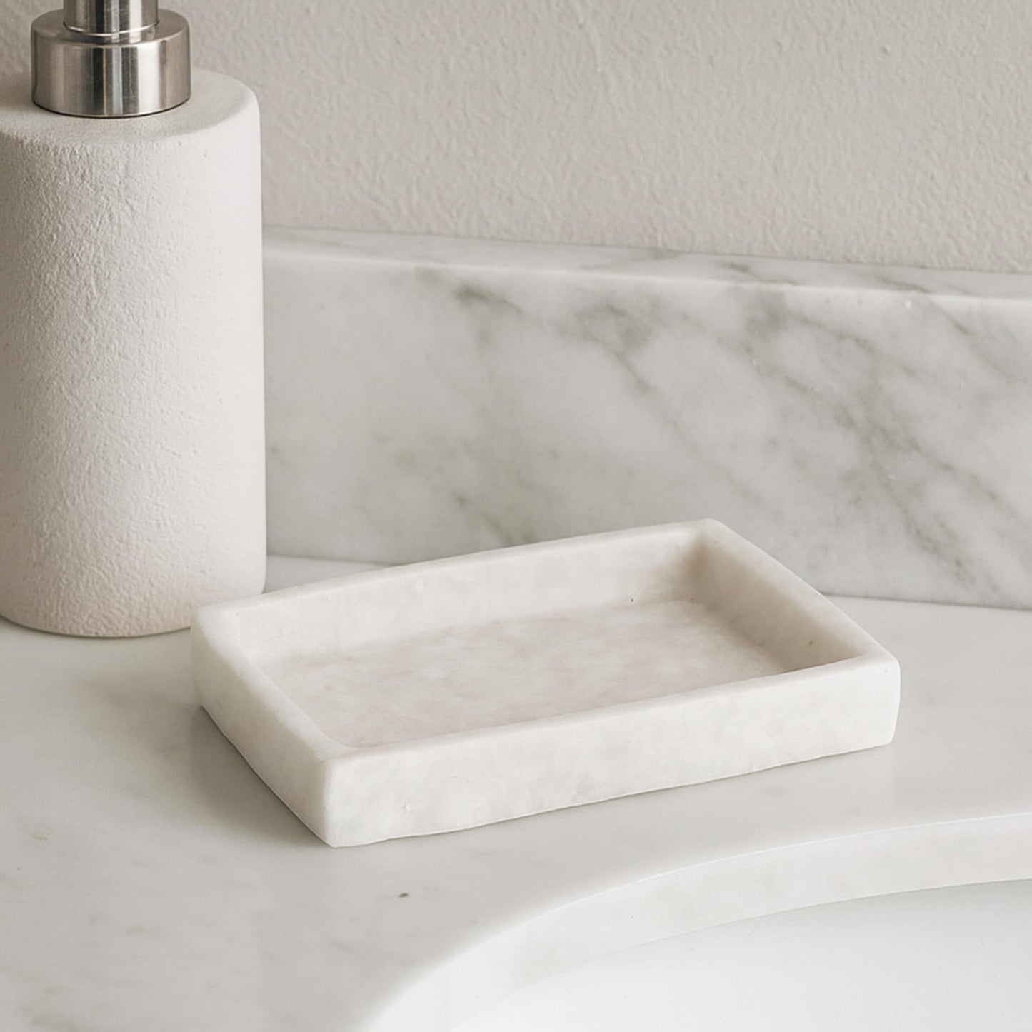 Collection Stone Effect Bath Accessory Set-4 Pieces
