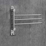 Activity Towel Racks 2-4-Arm Rotating Swivel Towel Bar Antique Wall-Hung Bathroom Towel Rack Holder Stainless Steel Brushed