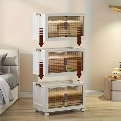 Foldable Storage Cabinet-Dark