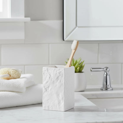 Collection Stone Effect Bath Accessory Set-4 Pieces