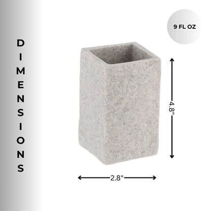 Collection Stone Effect Bath Accessory Set-4 Pieces