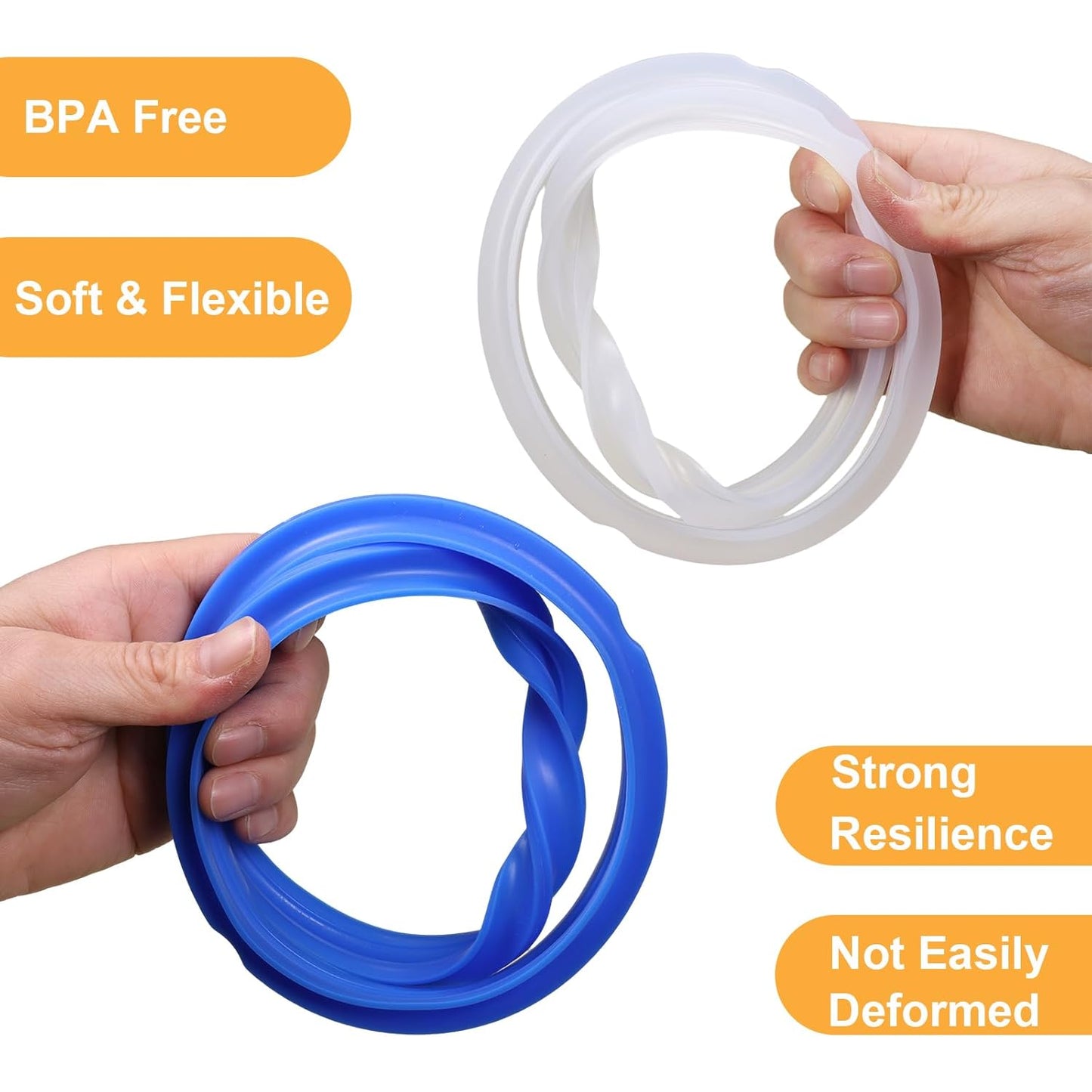 2 Pack Sealing Ring 8Qt for Instant Pot Sealing Ring 8 Quart, Premium Silicone G