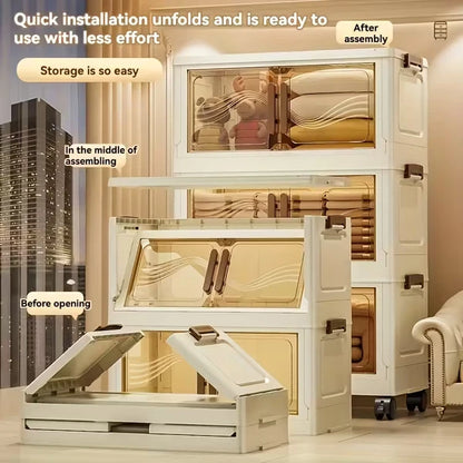 Foldable Storage Cabinet-Dark