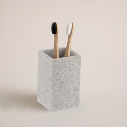 Collection Stone Effect Bath Accessory Set-4 Pieces