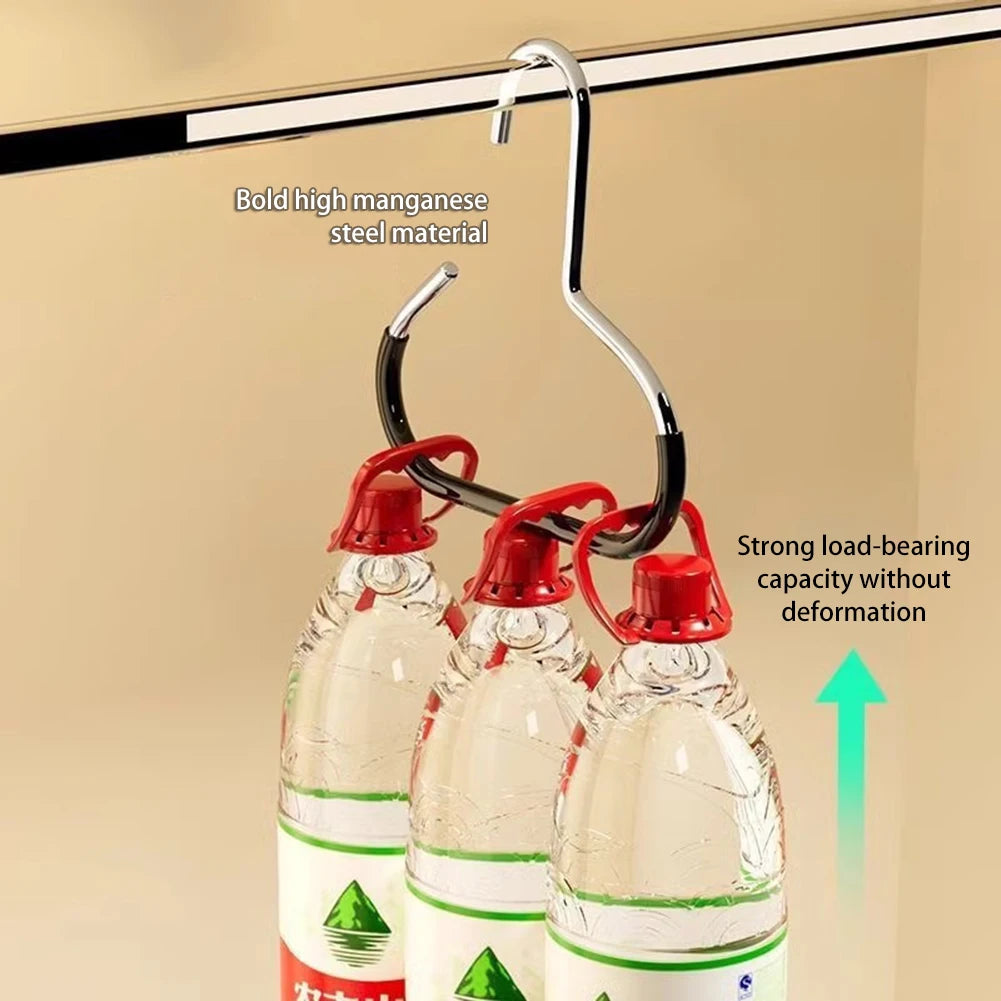 Multi-Function Hook Decorative Belt Hanger Scarf Tie Rack Sturdy Bedroom Wardrobe Hook anti Slip Storage Rack for Bedroom