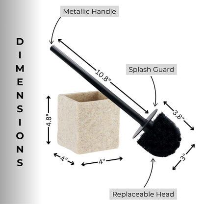 Collection Stone Effect Bath Accessory Set-4 Pieces