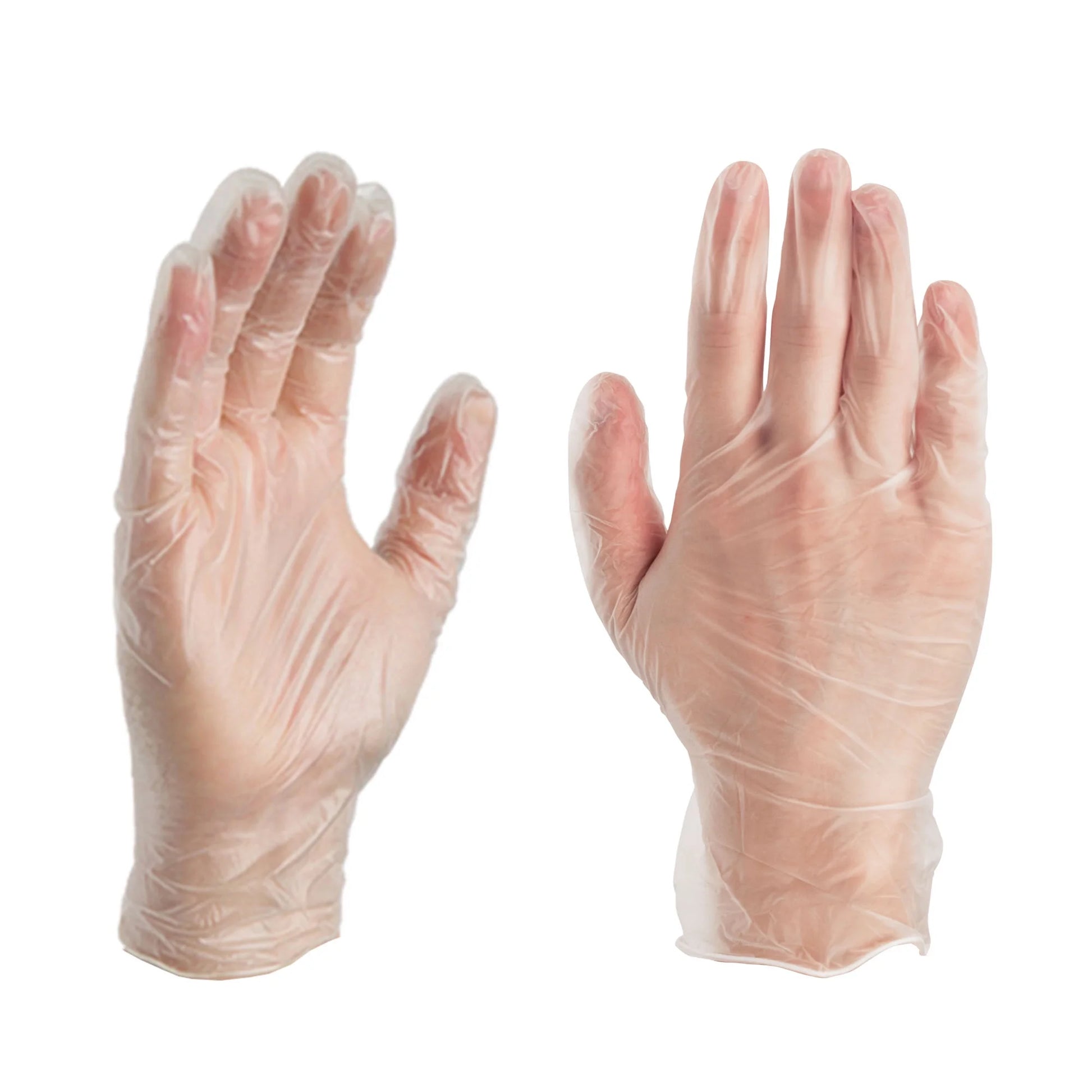 X3 Clear Disposable Vinyl Gloves, Size Large, 1000 Count, Light-Duty