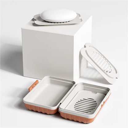 1PC Bathroom Soap Dish with Lid Home Plastic Soap Box Keeps Soap Dry Soap Dish Travel Essentials Soap Dish Soap Tray Holder
