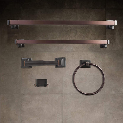 5 Pcs Bathroom Hardware Set Heavy Duty Hook Toilet Paper Holder Towel Ring Bar