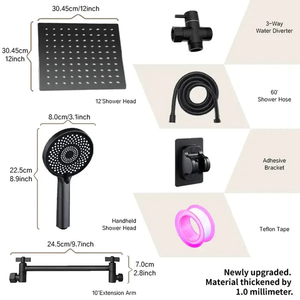 HydroSquare Luxury Shower
